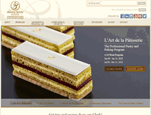 Tablet Screenshot of frenchpastryschool.com